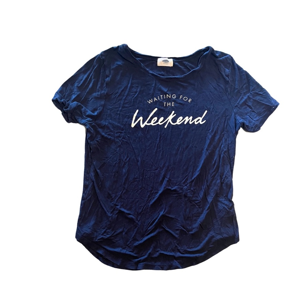 Old Navy Blue Weekend Graphic Tee